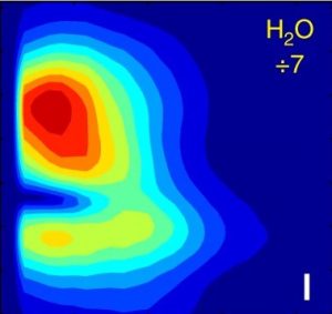 Coupling between intra- and intermolecular motions in liquid water revealed by two-dimensional terahertz-infrared-visible spectroscopy